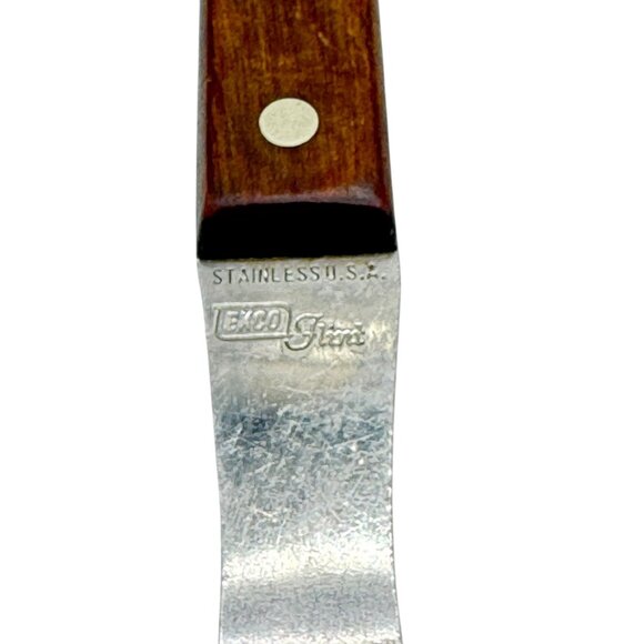 Right angle potato smasher. USA Ekco Flint Stainless Steel With Wooden Handle - Picture 4 of 9